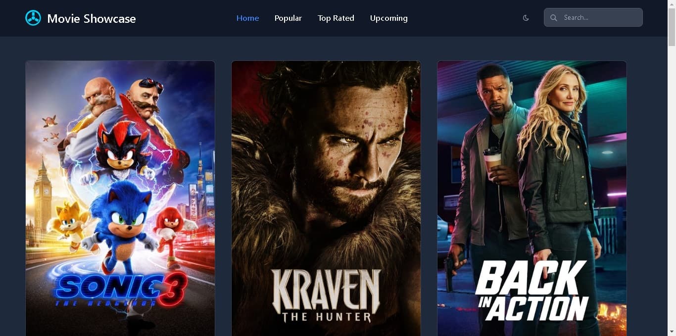 Movieshowcase ReactJS